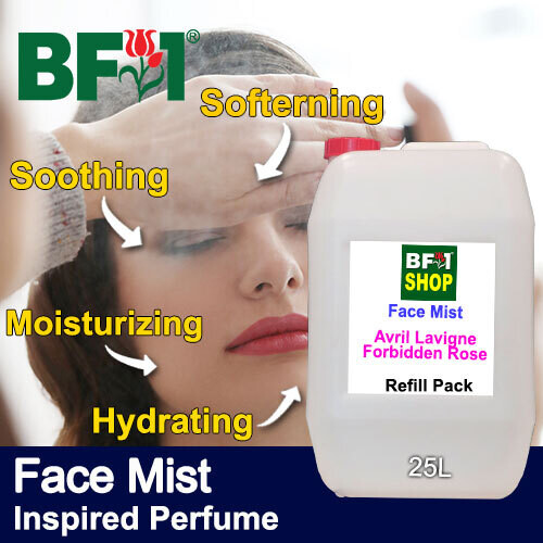 Face Mist - Inspired Perfume Scents - 25000ml (25L), Size: Avril Lavigne - Forbidden Rose (W)