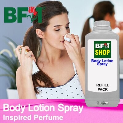 Body Lotion Spray - Inspired Perfume Scents - 1000ml (1L)