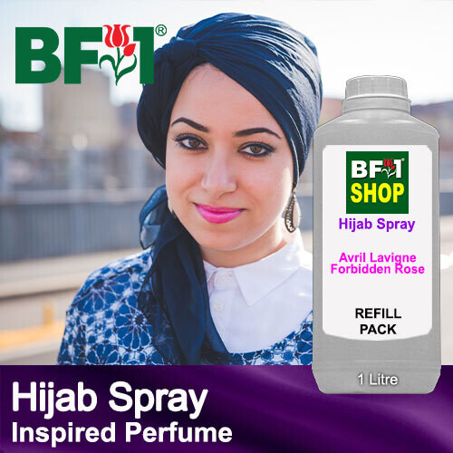 Hijab Spray - Inspired Perfume Scents - 1000ml (1L), Scents: Avril Lavigne - Forbidden Rose (W)