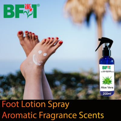 Foot Lotion Spray - Aromatic Fragrance Scents - 200ml, Scents: Aloe Vera