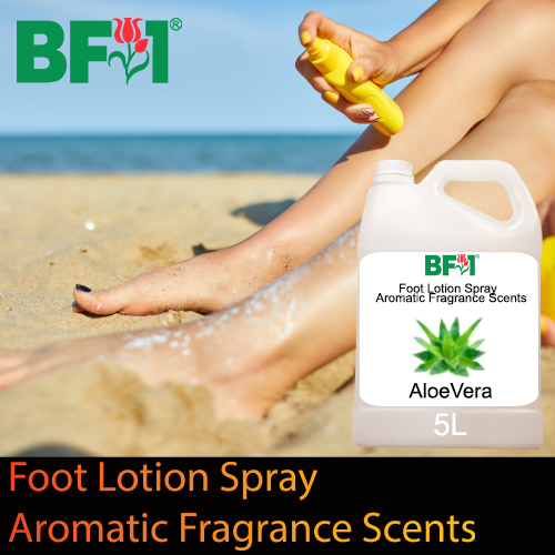 Foot Lotion Spray - Aromatic Fragrance Scents - 5000ml (5L), Scents: Aloe Vera