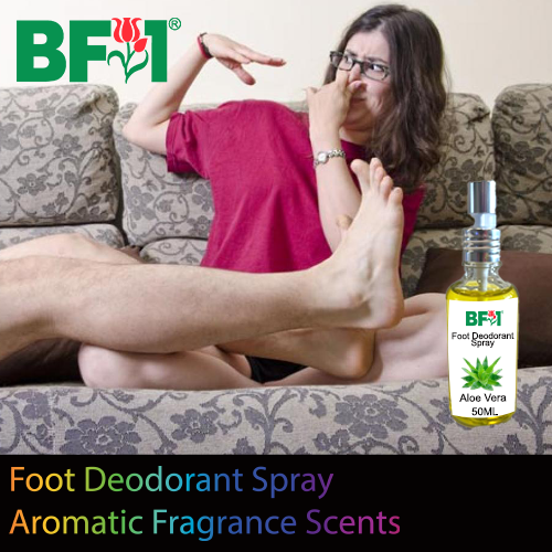 Foot Deodorant Spray - Aromatic Fragrance Scents - 50ml, Scents: Aloe Vera
