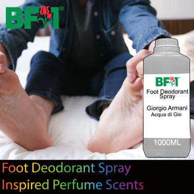 Foot Deodorant Spray - Inspired Perfume Scents - 1000ml (1L)