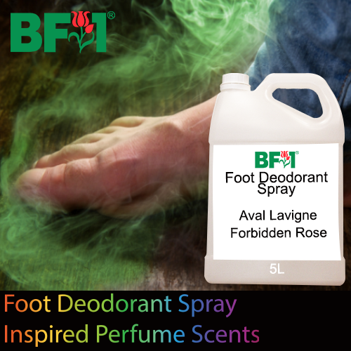 Foot Deodorant Spray - Inspired Perfume Scents - 5000ml (5L), Size: Avril Lavigne - Forbidden Rose (W)