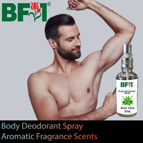 Body Deodorant Spray - Aromatic Fragrance Scents - 50ml, Scents: Aloe Vera