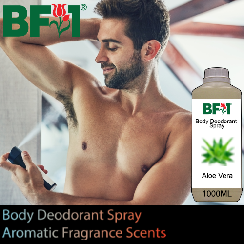 Body Deodorant Spray - Aromatic Fragrance Scents - 1000ml (1L), Scents: Aloe Vera