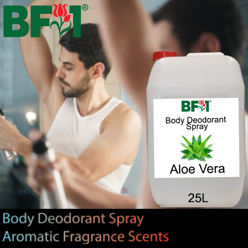 Body Deodorant Spray - Aromatic Fragrance Scents - 25000ml (25L), Scents: Aloe Vera