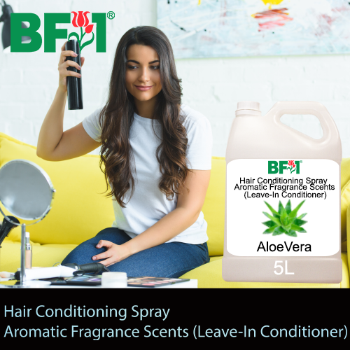 Hair Conditioning Spray - Aromatic Fragrance Scents (Leave-In Conditioner) - 5000ml (5L), Size: Aloe Vera