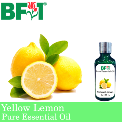 Pure Essential Oil (EO) - Lemon - Yellow Lemon Essential Oil - 50ml