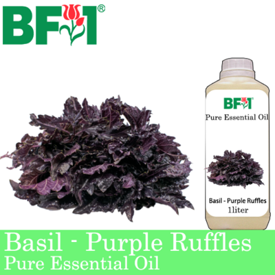 Pure Essential Oil (EO) - Basil - Purple Ruffles Basil Essential Oil - 1L