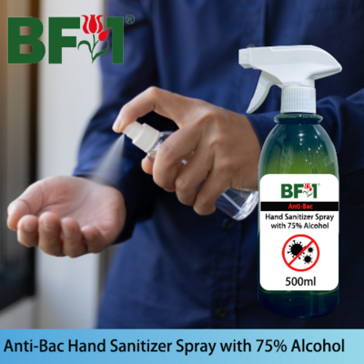 Anti-Bac Hand Sanitizer Spray with 75% Alcohol (ABHSS) - Plain - 500ml