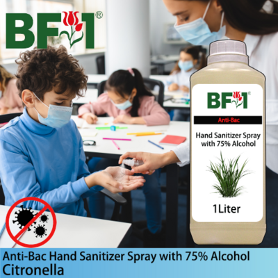 Anti-Bac Hand Sanitizer Spray with 75% Alcohol (ABHSS) - Citronella - 1L