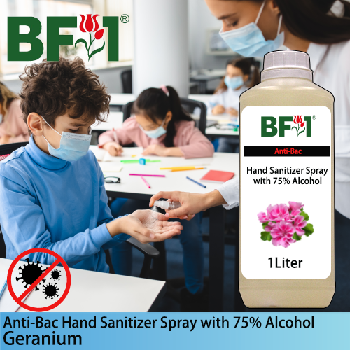 Anti-Bac Hand Sanitizer Spray with 75% Alcohol (ABHSS) - Geranium - 1L
