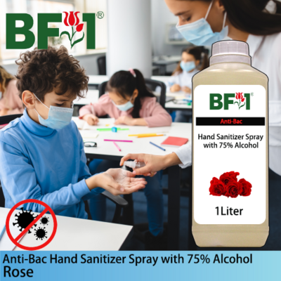Anti-Bac Hand Sanitizer Spray with 75% Alcohol (ABHSS) - Rose - 1L