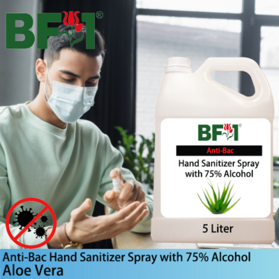 Anti-Bac Hand Sanitizer Spray with 75% Alcohol (ABHSS) - Aloe Vera - 5L