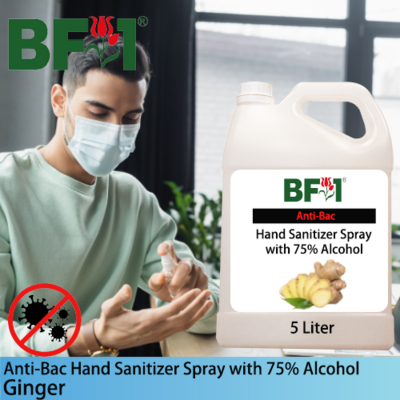 Anti-Bac Hand Sanitizer Spray with 75% Alcohol (ABHSS) - Ginger - 5L