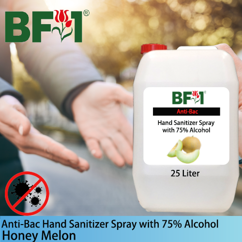 Anti-Bac Hand Sanitizer Spray with 75% Alcohol (ABHSS) - Honey Melon - 25L