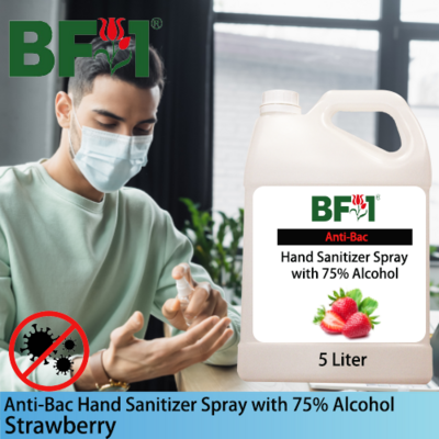 Anti-Bac Hand Sanitizer Spray with 75% Alcohol (ABHSS) - Strawberry - 5L