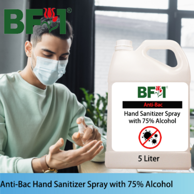 Anti-Bac Hand Sanitizer Spray with 75% Alcohol (ABHSS) - Plain - 5L