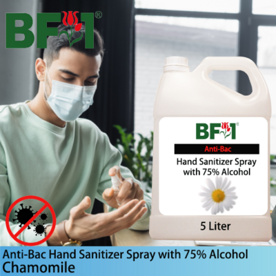 Anti-Bac Hand Sanitizer Spray with 75% Alcohol (ABHSS) - Chamomile - 5L