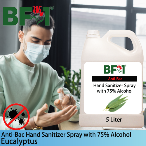 Anti-Bac Hand Sanitizer Spray with 75% Alcohol (ABHSS) - Eucalyptus - 5L