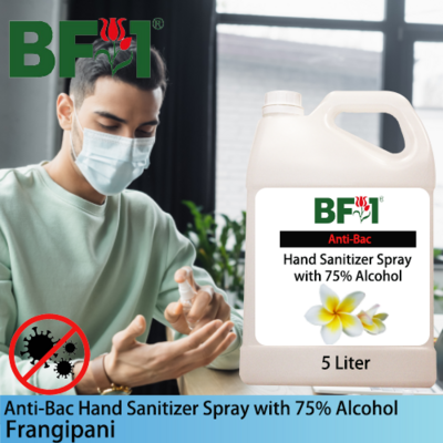 Anti-Bac Hand Sanitizer Spray with 75% Alcohol (ABHSS) - Frangipani - 5L