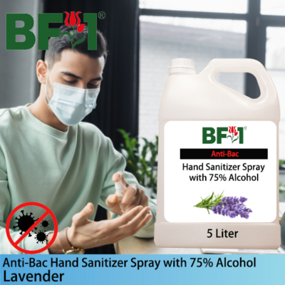 Anti-Bac Hand Sanitizer Spray with 75% Alcohol (ABHSS) - Lavender - 5L