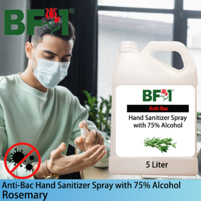 Anti-Bac Hand Sanitizer Spray with 75% Alcohol (ABHSS) - Rosemary - 5L