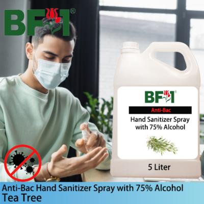 Anti-Bac Hand Sanitizer Spray with 75% Alcohol (ABHSS) - Tea Tree - 5L
