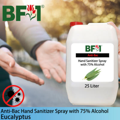 Anti-Bac Hand Sanitizer Spray with 75% Alcohol (ABHSS) - Eucalyptus - 25L