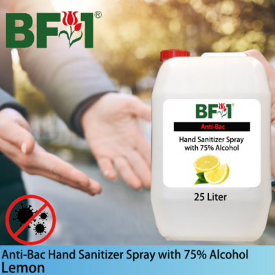 Anti-Bac Hand Sanitizer Spray with 75% Alcohol (ABHSS) - Lemon - 25L