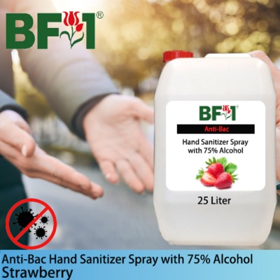 Anti-Bac Hand Sanitizer Spray with 75% Alcohol (ABHSS) - Strawberry - 25L