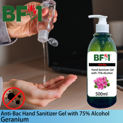 Anti-Bac Hand Sanitizer Gel with 75% Alcohol (ABHSG) - Geranium - 500ml