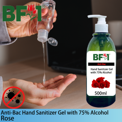 Anti-Bac Hand Sanitizer Gel with 75% Alcohol (ABHSG) - Rose - 500ml