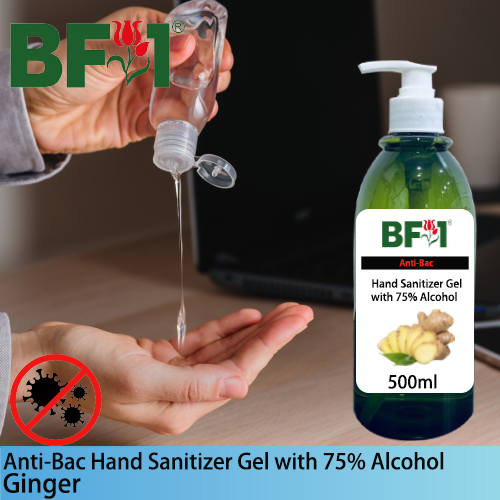 Anti-Bac Hand Sanitizer Gel with 75% Alcohol (ABHSG) - Ginger - 500ml