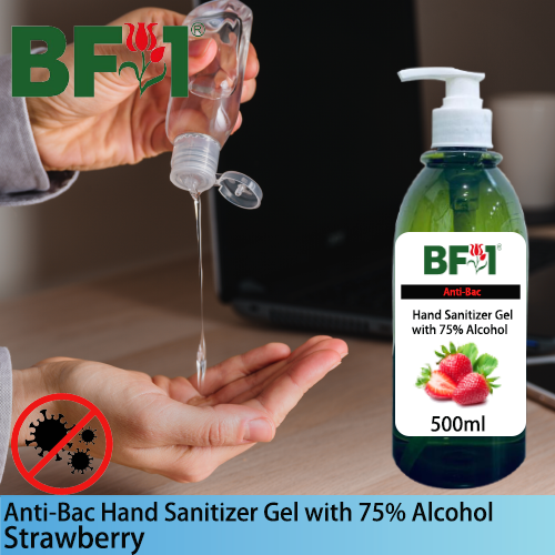 Anti-Bac Hand Sanitizer Gel with 75% Alcohol (ABHSG) - Strawberry - 500ml