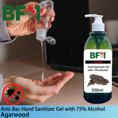 Anti-Bac Hand Sanitizer Gel with 75% Alcohol (ABHSG) - Agarwood - 500ml