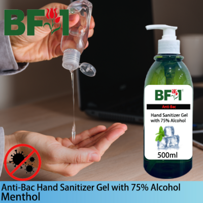 Anti-Bac Hand Sanitizer Gel with 75% Alcohol (ABHSG) - Menthol - 500ml