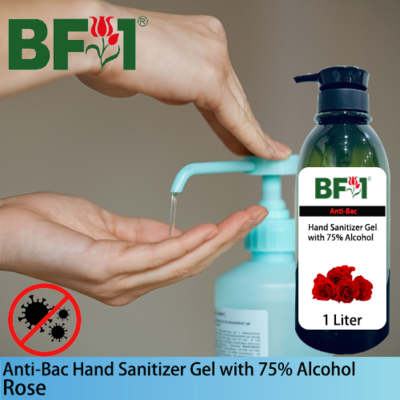 Anti-Bac Hand Sanitizer Gel with 75% Alcohol (ABHSG) - Rose - 1L