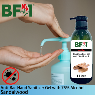 Anti-Bac Hand Sanitizer Gel with 75% Alcohol (ABHSG) - Sandalwood - 1L