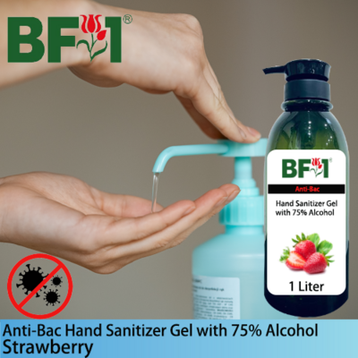 Anti-Bac Hand Sanitizer Gel with 75% Alcohol (ABHSG) - Strawberry - 1L