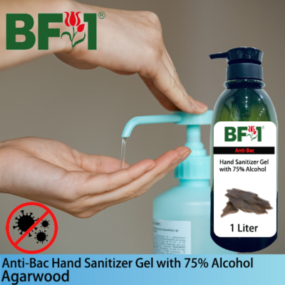Anti-Bac Hand Sanitizer Gel with 75% Alcohol (ABHSG) - Agarwood - 1L