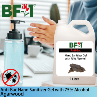 Anti-Bac Hand Sanitizer Gel with 75% Alcohol (ABHSG) - Agarwood - 5L