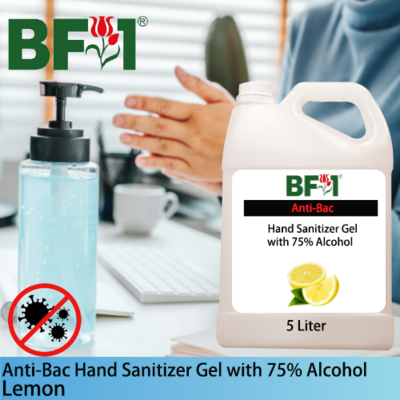 Anti-Bac Hand Sanitizer Gel with 75% Alcohol (ABHSG) - Lemon - 5L