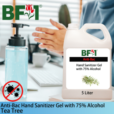 Anti-Bac Hand Sanitizer Gel with 75% Alcohol (ABHSG) - Tea Tree - 5L