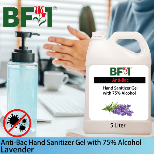 Anti-Bac Hand Sanitizer Gel with 75% Alcohol (ABHSG) - Lavender - 5L