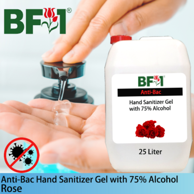 Anti-Bac Hand Sanitizer Gel with 75% Alcohol (ABHSG) - Rose - 25L