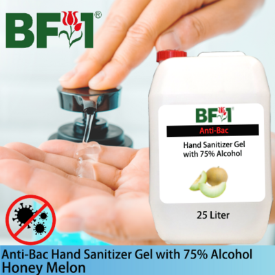 Anti-Bac Hand Sanitizer Gel with 75% Alcohol (ABHSG) - Honey Melon - 25L