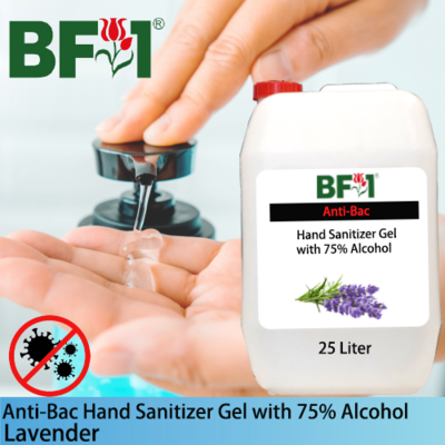 Anti-Bac Hand Sanitizer Gel with 75% Alcohol (ABHSG) - Lavender - 25L