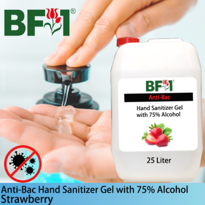 Anti-Bac Hand Sanitizer Gel with 75% Alcohol (ABHSG) - Strawberry - 25L